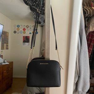MK Michael Kors Cindy Dome Crossbody Bag Black